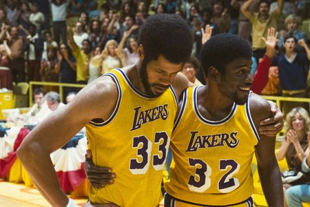 Solomon Hughes and Quincy Isaiah in Winning Time: The Rise of the Lakers Dynasty (2022)