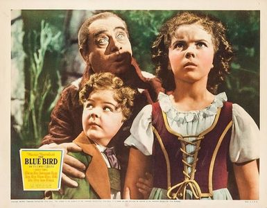 Shirley Temple, Eddie Collins, and Johnny Russell in The Blue Bird (1940)