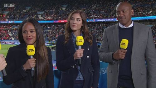 Hope Solo, Dion Dublin, and Alex Scott in BBC Sport: FIFA Women's World Cup 2019 (2019)