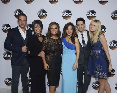 Carlos Ponce, Maria Canals-Barrera, Terri Hoyos, Andrew Leeds, Cristela Alonzo, and Justine Lupe at an event for Cristel