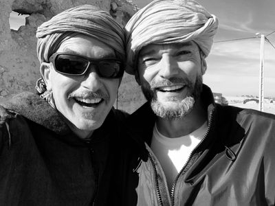 Luke Campbell & Fred Sirieix on location in Morocco for 