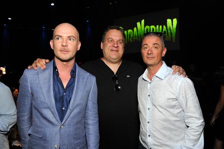 Sam Fell, Jeff Garlin, and Chris Butler at an event for ParaNorman (2012)