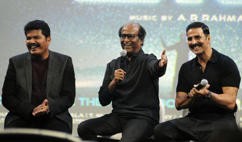 Akshay Kumar, Rajinikanth, and S. Shankar