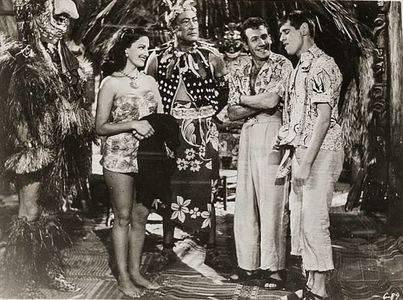 Charlita, Al Kikume, Duke Mitchell, Milton Newberger, and Sammy Petrillo in Bela Lugosi Meets a Brooklyn Gorilla (1952)