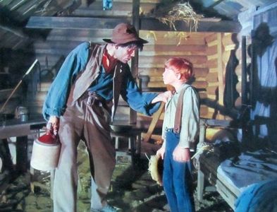 Neville Brand and Eddie Hodges in The Adventures of Huckleberry Finn (1960)