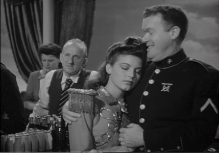 Ava Gardner, Jimmy Durante, and Frank Sully in Two Girls and a Sailor (1944)