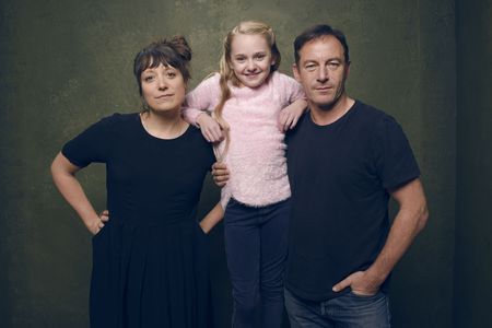 Jason Isaacs, Nikole Beckwith, and Avery Phillips at an event for Stockholm, Pennsylvania (2015)