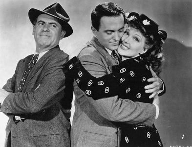 Peter Cookson, Jean Parker, and Tim Ryan in Adventures of Kitty O'Day (1945)