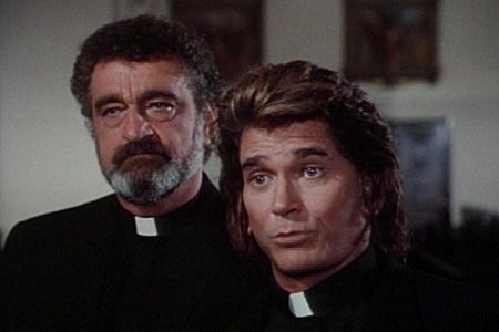 Michael Landon and Victor French in Highway to Heaven (1984)