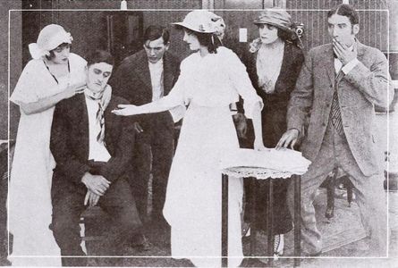 True Boardman, Ollie Kirby, Thomas G. Lingham, and Marin Sais in The False Clue (1915)