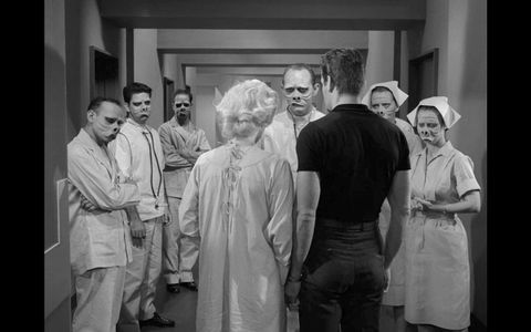 Donna Douglas, William D. Gordon, Jennifer Howard, Edson Stroll, and Joanna Heyes in The Twilight Zone (1959)