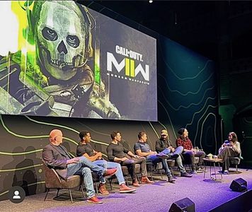 Modern Warfare II Launch, Amsterdam: Actors Glenn Morshower, Elliot Knight, Neil Ellice, Barry Sloane and creators Brian