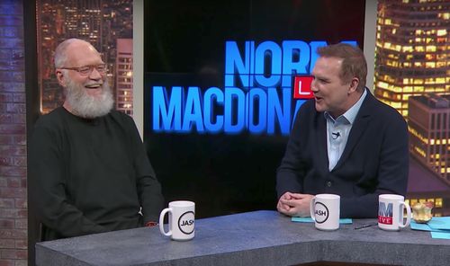 David Letterman and Norm MacDonald in Norm Macdonald Live (2013)