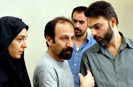 Asghar Farhadi, Shahab Hosseini, Payman Maadi, and Sareh Bayat in A Separation (2011)
