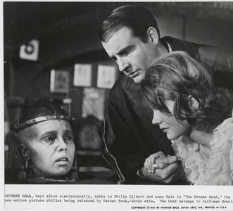 Kathleen Breck, Philip Gilbert, and Anna Palk in The Frozen Dead (1966)