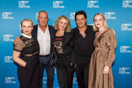 Bridget Webb with the cast of The Second at the Sydney Film Festival