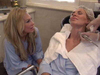 Adrienne Maloof and Brandi Glanville in The Real Housewives of Beverly Hills (2010)