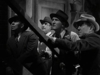 Al Hill, Joe Sawyer, Harry Tenbrook, and John Wray in The Whole Town's Talking (1935)
