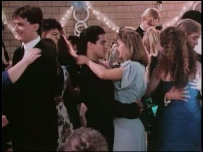 Pat Mastroianni, Stefan Brogren, Michael Carry, and Stacie Mistysyn in Degrassi High (1987)