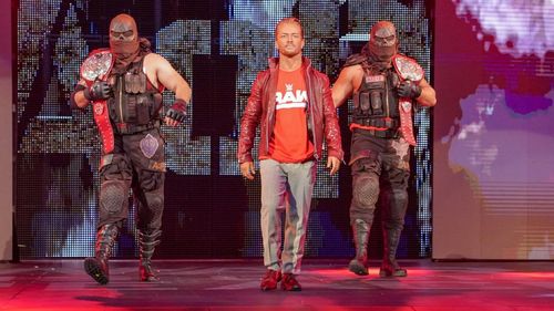 James Curtin, Gzim Selmani, and Sunny Dhinsa in WWE Survivor Series (2018)