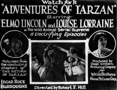 Elmo Lincoln, Louise Lorraine, Scott Pembroke, and Lillian Worth in Adventures of Tarzan (1921)