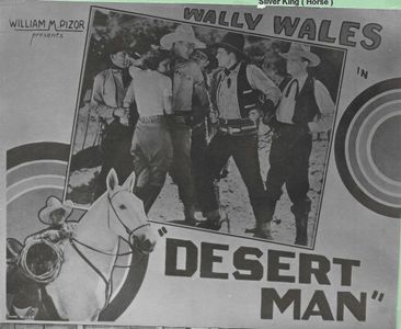 Barney Beasley, Peggy Djarling, Franklyn Farnum, Bud Pope, Hal Taliaferro, and Silver King the Horse in Desert Man (1934