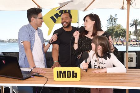 Donald Faison, Ian de Borja, Allison Tolman, and Alexa Swinton at an event for IMDb at San Diego Comic-Con (2016)