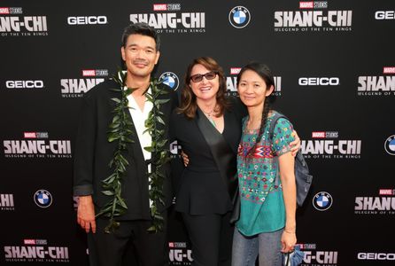 Victoria Alonso, Chloé Zhao, and Destin Daniel Cretton