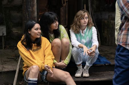 Alexa Barajas, Courtney Eaton and Ella Purnell in Yellowjackets