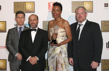 H. Jon Benjamin, Chris Parnell, Aisha Tyler, and Adam Reed at an event for Archer (2009)