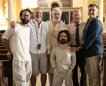 Left to right: Walton Goggins, Co-Writer/Director Jon Avnet, Bradley Whitford, Peter Dinklage, Richard Gere, Co-Writer E