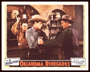 Robert Livingston and Harry Strang in Oklahoma Renegades (1940)