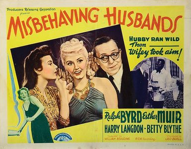 Harry Langdon, Betty Blythe, Ethelreda Leopold, Billy Mitchell, and Luana Walters in Misbehaving Husbands (1940)