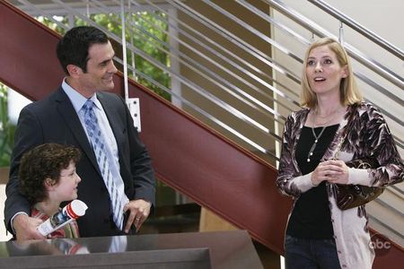 Ty Burrell, Amy Landers, and Nolan Gould in Modern Family (2009)