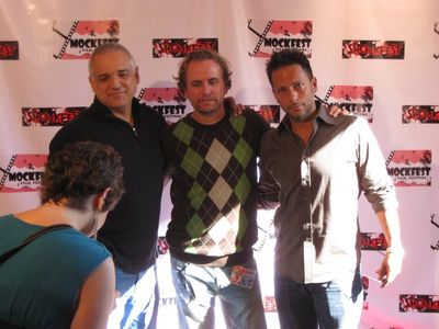 Glenn Taranto, Derek Haugen and Allan Steele attend Mockfest Film Festival for Space Ranger: A Documentary (2010
