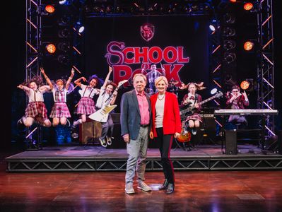 School Of Rock Broadway Cast with Lord Andrew Lloyd Webber