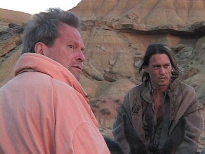 Johnny Depp and Terry Gilliam in Lost in La Mancha (2002)