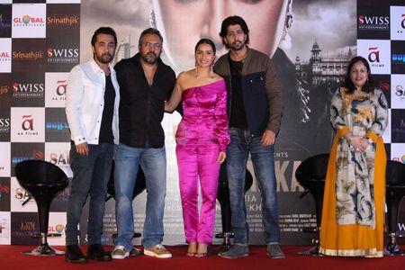 Ankur Bhatia, Shraddha Kapoor, Siddhant Kapoor, Apoorva Lakhia and Nahid Khan at Haseena Parkar trailer Launch