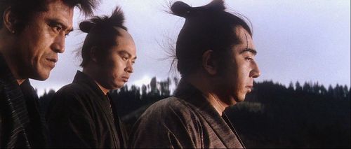 Saburô Date and Tomisaburô Wakayama in Zatoichi and the Chest of Gold (1964)