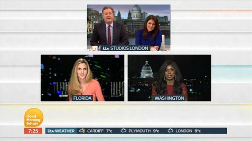 Piers Morgan, Susanna Reid, Ann Coulter, and Wendy Osefo in Good Morning Britain (2014)