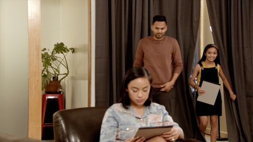 Mandy Asuncion, Lauren Asuncion, and Jay Shetty in Say It to Your Sister (2020)