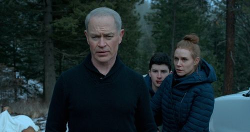 Neal McDonough, Christiane Seidel, and Jake Melrose in Boon (2022)