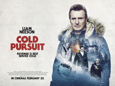 Liam Neeson, Tom Jackson, Michael Eklund, and Tom Bateman in Cold Pursuit (2019)