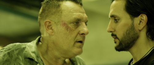 Paul Sidhu and Tom Sizemore in Hustle Down