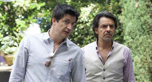 Eugenio Derbez and Ken Marino in How to Be a Latin Lover (2017)