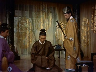 Tatsuya Ishiguro, Masayuki Mori, and Eitarô Shindô in Princess Yang Kwei-fei (1955)