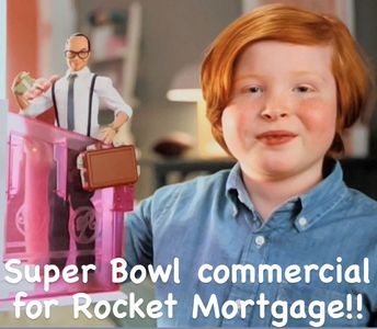 Gracen Newton as “Cash Offer Carl” in the Rocket Mortgage Super Bowl commercial with Anna Kendrick and Barbie! This comm
