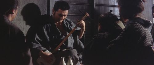 Shintarô Katsu and Chitose Maki in New Tale of Zatoichi (1963)