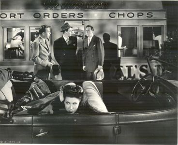 Ann Miller, Ray Walker, Robert B. Williams, and William Wright in Eve Knew Her Apples (1945)
