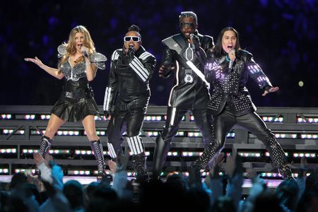 Fergie, Taboo, and Will.i.am at an event for Super Bowl XLV (2011)
